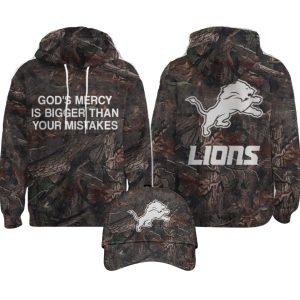God's Mercy Is Bigger Than Your Mistakes Lions Camo Hoodie 1