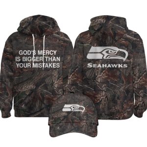 God's Mercy Is Bigger Than Your Mistakes Seahawks Camo Hoodie 1