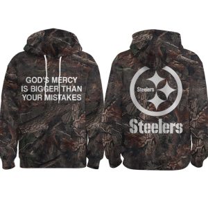 God's Mercy Is Bigger Than Your Mistakes Steelers Camo Hoodie