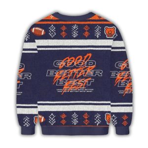 Good Better Best Bears Christmas Ugly Sweater 1