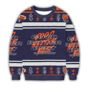 Good Better Best Bears Christmas Ugly Sweater