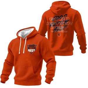 Good Better Best Bears Print Waffle Fabric Hoodie 2