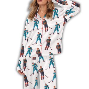 Heated Rivalry Ilya And Shane Satin Pajama Set