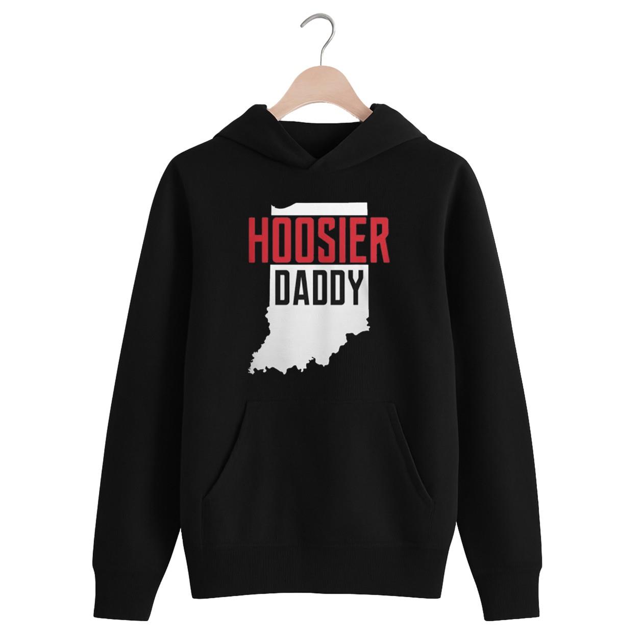 Hoosier Daddy Indiana State Map Shirt Hoosier Daddy Indiana State Map Shirt