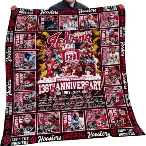 Hoosiers 138th Anniversary 1887 2025 Blanket 1