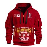 Hoosiers 2025 Big Ten Conference Champions Quarter Zip Hoodie