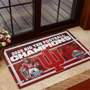 Hoosiers 2025 Big Ten Football Champions Doormat