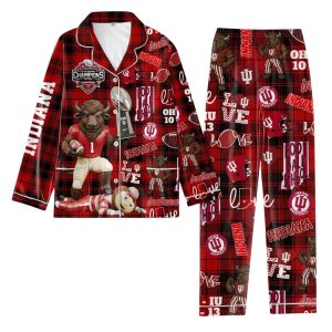 Hoosiers Big Ten Conference Champions 2025 Pajamas Set 2