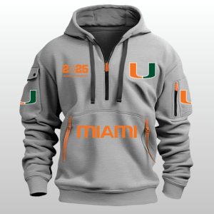Hurricanes Football 2025 National Championship Quarter Zip Hoodie 3