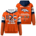IDC We Won Broncos SB Champions Waffle Hoodie