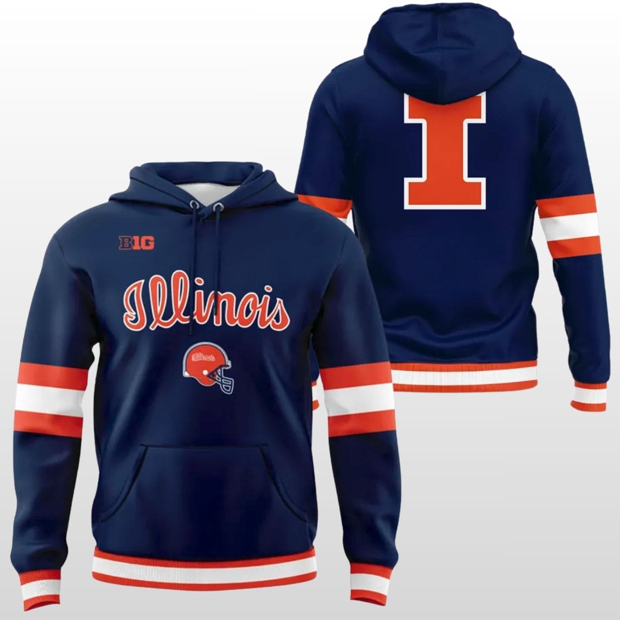 Illinois Football Music City Bowl Uniform Hoodie 2 Illinois Football Music City Bowl Uniform Hoodie 2