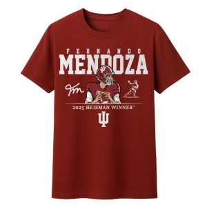 Indiana Football Fernando Mendoza 2025 Heisman Winner Shirt
