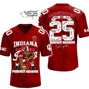 Indiana Football Perfect Season Undefeated 2025 Jersey