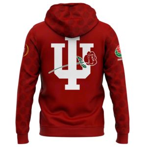 Indiana Hoosiers Football Helmet 2026 Rose Bowl Hoodie 2 Indiana Hoosiers Football Helmet 2026 Rose Bowl Hoodie 1