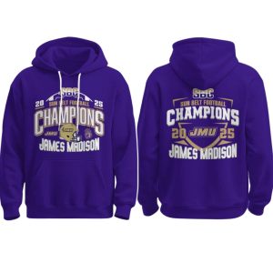JMU 2025 Sun Belt Football Conference Champions T Shirt