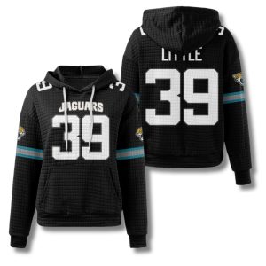 Jacksonville Jaguars Cam Little 39 Waffle Hoodie 1