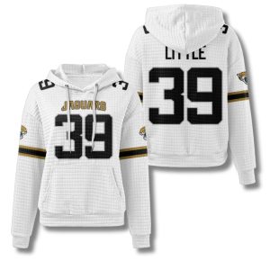 Jacksonville Jaguars Cam Little 39 Waffle Hoodie 2