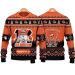 Joe Burrow Don't Mess With Bengals Fan Christmas Ugly Sweater