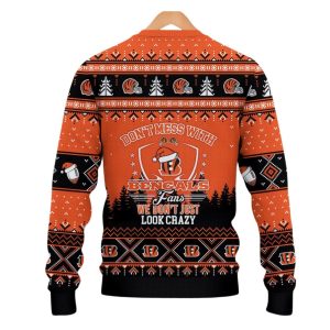 Joe Burrow Don't Mess With Bengals Fan Christmas Ugly Sweater 2 Joe Burrow Don't Mess With Bengals Fan Christmas Ugly Sweater 2