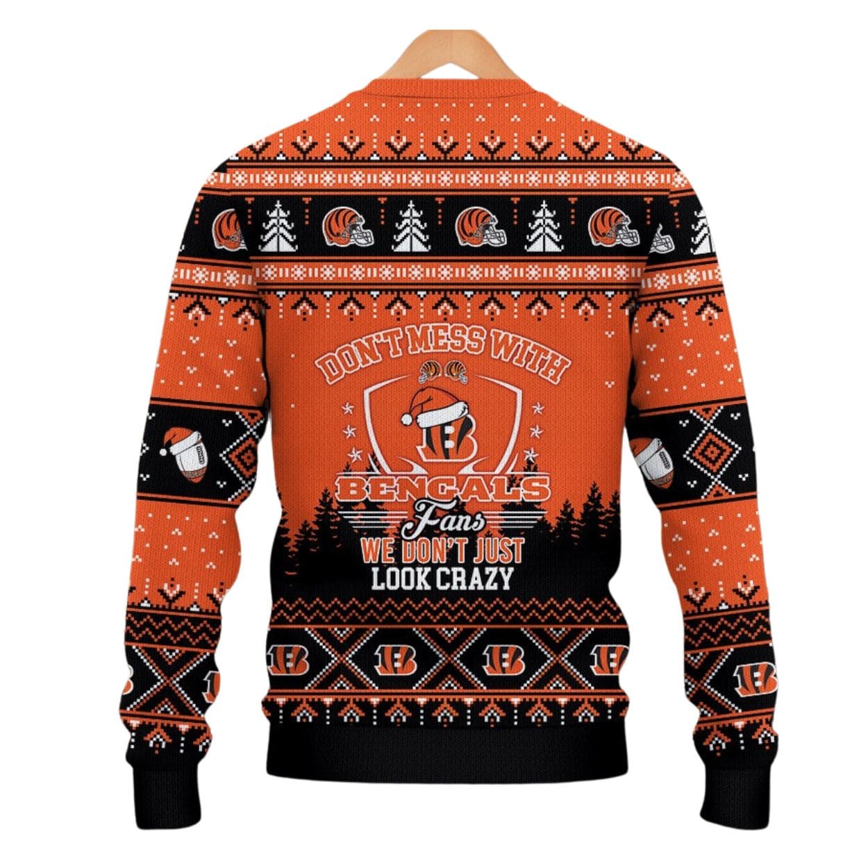 Joe Burrow Don’t Mess With Bengals Fan Christmas Ugly Sweater Joe Burrow Don’t Mess With Bengals Fan Christmas Ugly Sweater