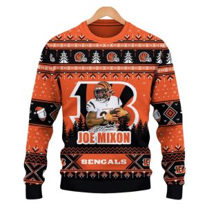 Joe Mixon Don't Mess With Bengals Fan Christmas Ugly Sweater 1 Joe Mixon Don't Mess With Bengals Fan Christmas Ugly Sweater 1