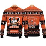 Joe Mixon Don't Mess With Bengals Fan Christmas Ugly Sweater