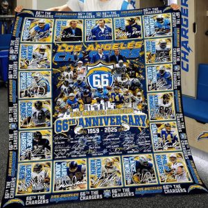 LA Chargers 66th Anniversary 1959 2025 Blanket