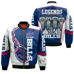 Legends Bills Kelly Thomas Smith Reed Championship Custom Name Jacket