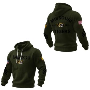 Limited Edition Mizzou Football Veteran Waffle Hoodie 1