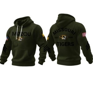 Limited Edition Mizzou Football Veteran Waffle Hoodie