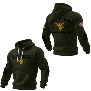 Limited Edition Mountaineers Football Veteran Waffle Hoodie 1