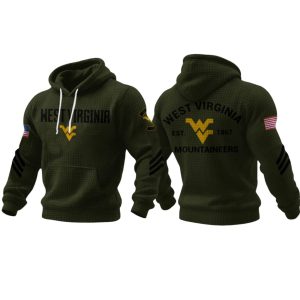 Limited Edition Mountaineers Football Veteran Waffle Hoodie