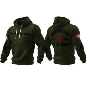 Limited Edition Sooners Veteran Waffle Hoodie