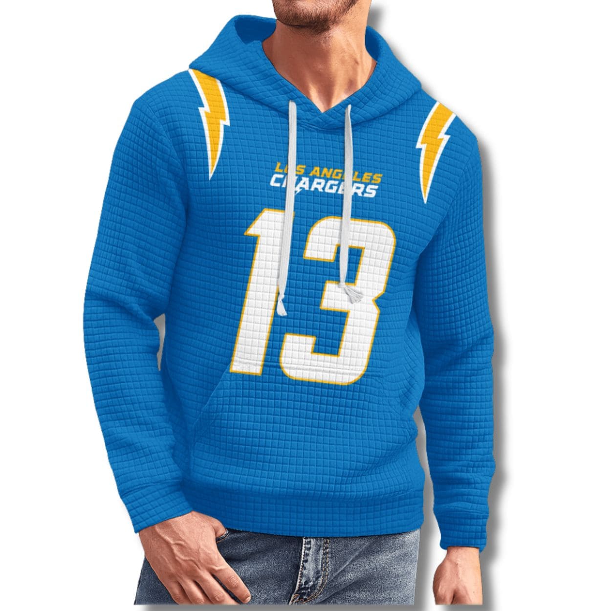 Chargers Allen 13 Waffle Hoodie Chargers Allen 13 Waffle Hoodie