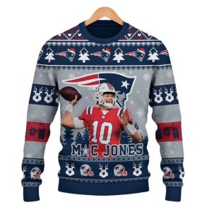 Mac Jones I Am A Die Hard Patriots Fan Christmas Ugly Sweater 1 Mac Jones I Am A Die Hard Patriots Fan Christmas Ugly Sweater 1