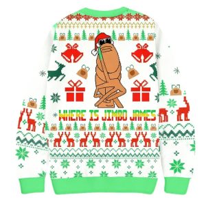 Marcus The Worm Where Is Jimbo James Christmas Ugly Sweater 2 Marcus The Worm Where Is Jimbo James Christmas Ugly Sweater 1