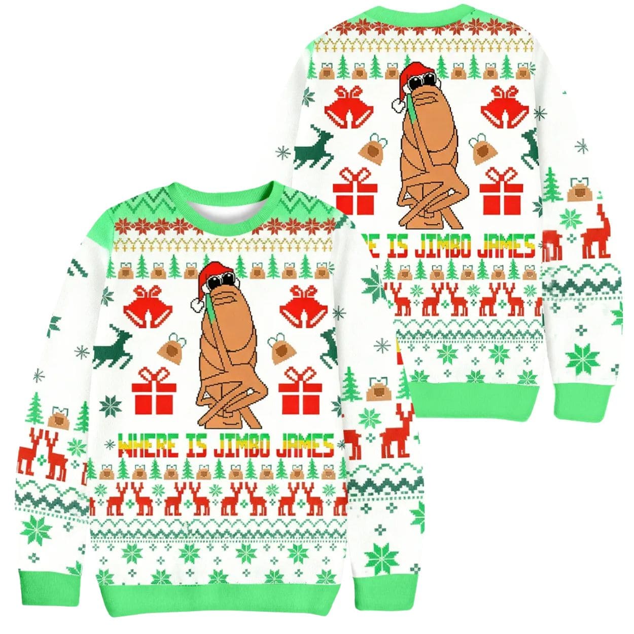 Marcus The Worm Where Is Jimbo James Christmas Ugly Sweater 2 Marcus The Worm Where Is Jimbo James Christmas Ugly Sweater 2