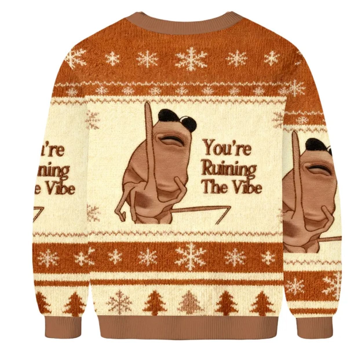 Marcus The Worm You’re Ruining The Vibe Christmas Ugly Sweater Marcus The Worm You’re Ruining The Vibe Christmas Ugly Sweater