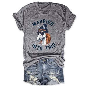 Married Into This Denver Football Tee 2