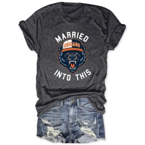 Married Into this Chicago Football Tee 2