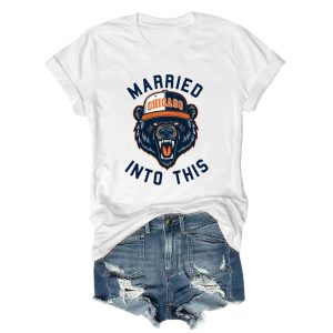 Married Into this Chicago Football Tee 3