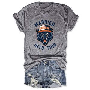 Married Into this Chicago Football Tee 4