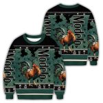 Modelo Rooster Christmas Ugly Sweater