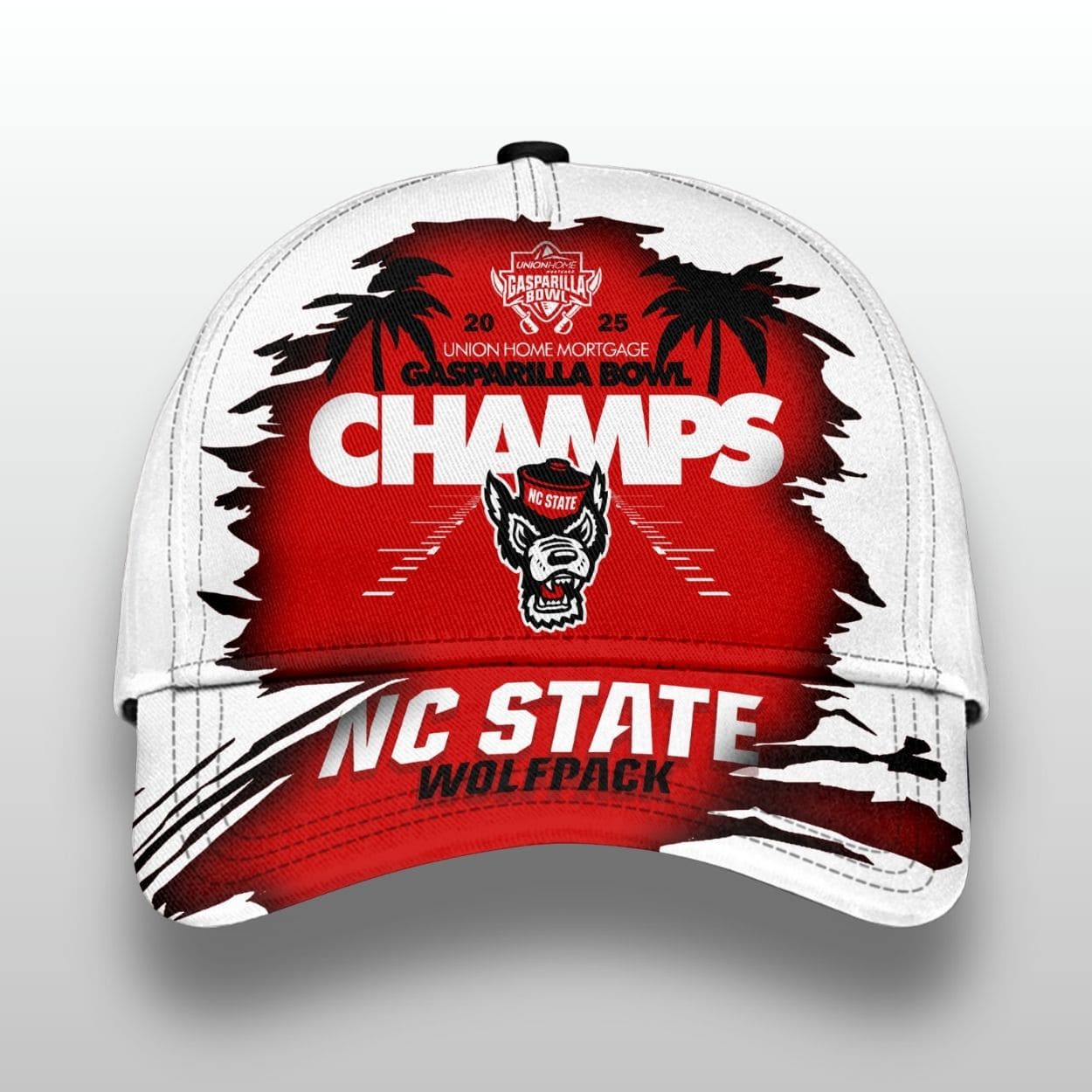 NC State Wolfpack Gasparilla Bowl Champions 2025 Classic Cap 1 NC State Wolfpack 2025 Union Home Mortgage Gasparilla Bowl Champions classic cap by Icestork.