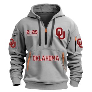 Oklahoma Football 2025 National Championship Quarter Zip Hoodie 4