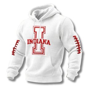 Oklahoma Football Print Waffle Fabric Hoodie 1
