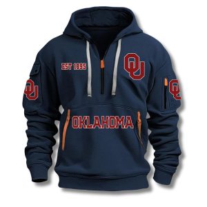 Oklahoma Hoosiers EST 1895 Quarter Zip Hoodie 2