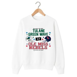 Ole Miss Tulane 2025 CFP 1st Round Matchup Shirt 1 white 2
