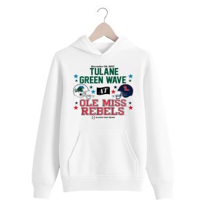 Ole Miss Tulane 2025 CFP 1st Round Matchup Shirt 2 white 4