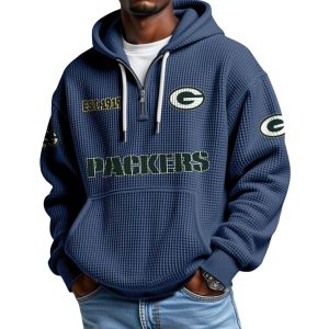 Packers EST 1919 Half Zip Waffle Hoodie 2